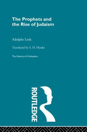 Lods |  The Prophets and the Rise of Judaism | Buch |  Sack Fachmedien