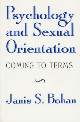 Bohan |  Psychology and Sexual Orientation | Buch |  Sack Fachmedien