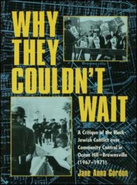 Gordon |  Why They Couldn't Wait | Buch |  Sack Fachmedien