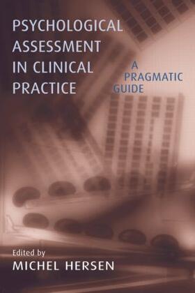 Hersen |  Psychological Assessment in Clinical Practice | Buch |  Sack Fachmedien