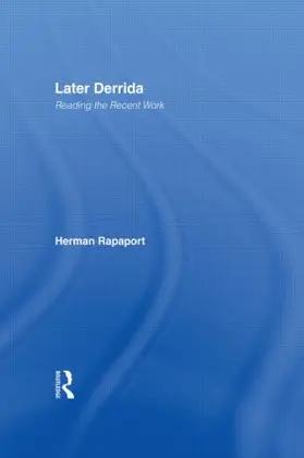 Rapaport |  Later Derrida | Buch |  Sack Fachmedien