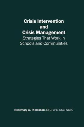 Thompson |  Crisis Intervention and Crisis Management | Buch |  Sack Fachmedien