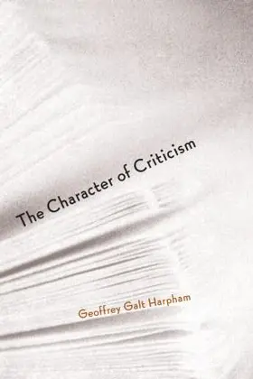 Harpham |  The Character of Criticism | Buch |  Sack Fachmedien