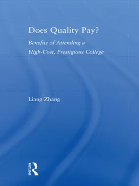 Zhang |  Does Quality Pay? | Buch |  Sack Fachmedien