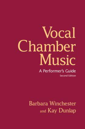 Winchester / Dunlap |  Vocal Chamber Music | Buch |  Sack Fachmedien