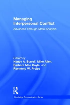 Burrell / Allen / Gayle |  Managing Interpersonal Conflict | Buch |  Sack Fachmedien