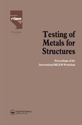 Mazzolani |  Testing of Metals for Structures | Buch |  Sack Fachmedien