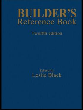 Black |  Builder's Reference Book | Buch |  Sack Fachmedien