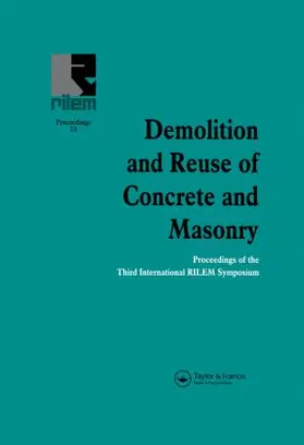 Lauritzen |  Demolition and Reuse of Concrete and Masonry | Buch |  Sack Fachmedien