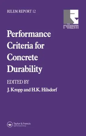 Hilsdorf / Kropp |  Performance Criteria for Concrete Durability | Buch |  Sack Fachmedien