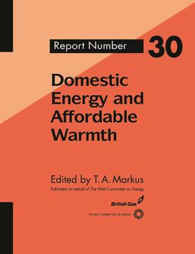 Markus |  Domestic Energy and Affordable Warmth | Buch |  Sack Fachmedien
