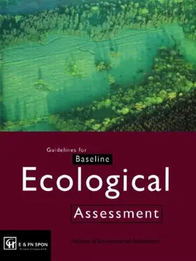  Guidelines for Baseline Ecological Assessment | Buch |  Sack Fachmedien