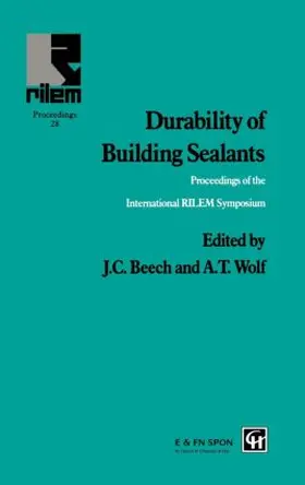 Beech / Wolf |  Durability of Building Sealants | Buch |  Sack Fachmedien