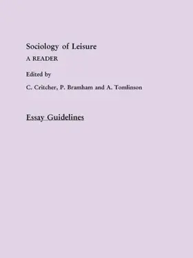  Sociology Of Leisure        Tm | Buch |  Sack Fachmedien