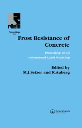 Auberg / Setzer |  Frost Resistance of Concrete | Buch |  Sack Fachmedien