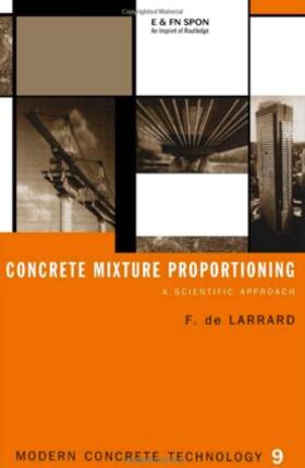 De Larrard / de Larrard |  Concrete Mixture Proportioning | Buch |  Sack Fachmedien