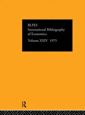  IBSS: Economics: 1975 Volume 24 | Buch |  Sack Fachmedien