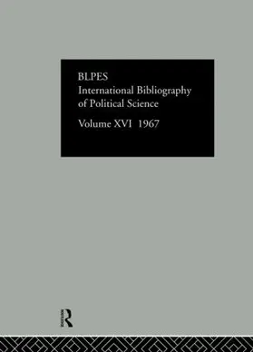  IBSS: Political Science: 1967 Volume 16 | Buch |  Sack Fachmedien