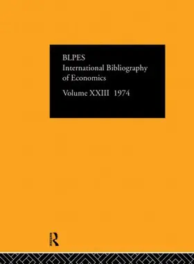 Informa |  IBSS: Economics: 1974 Volume 23 | Buch |  Sack Fachmedien