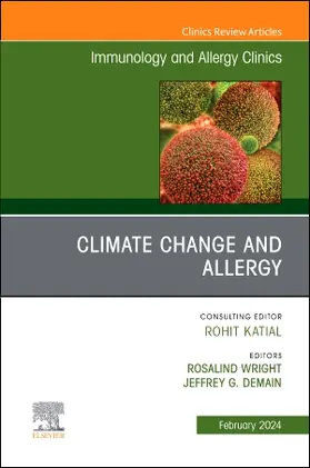 Wright / Demain |  Climate Change and Allergy, an Issue of Immunology and Allergy Clinics of North America | Buch |  Sack Fachmedien