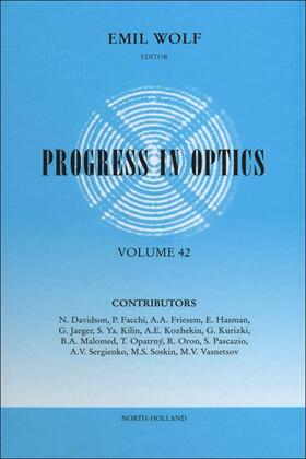  Progress in Optics | Buch |  Sack Fachmedien