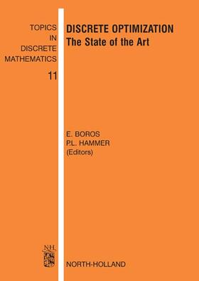 Boros / Hammer |  Discrete Optimization: The State of the Art | Buch |  Sack Fachmedien