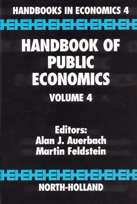 Auerbach / Feldstein |  Handbook of Public Economics | Buch |  Sack Fachmedien