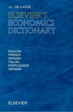 De Lucca |  Elsevier's Economics Dictionary | Buch |  Sack Fachmedien