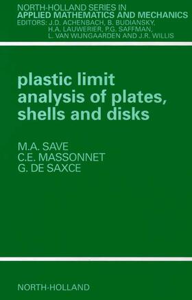 Plastic Limit Analysis of Plates, Shells and Disks | Buch | 978-0-444-89479-3 | sack.de