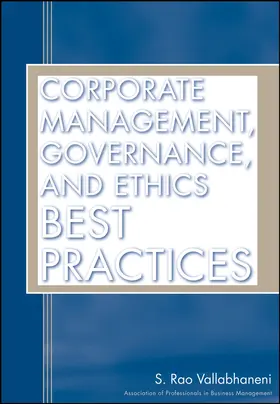 Vallabhaneni |  Corporate Management, Governance, and Ethics Best Practices | Buch |  Sack Fachmedien