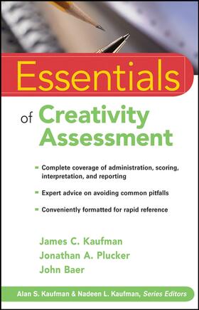 Kaufman / Plucker / Baer |  Essentials of Creativity Assessment | Buch |  Sack Fachmedien