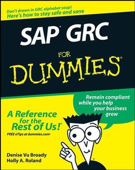 Broady / Roland |  SAP GRC FOR DUMMIES | Buch |  Sack Fachmedien