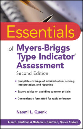 Quenk |  Essentials of Myers-Briggs Type Indicator Assessment | Buch |  Sack Fachmedien