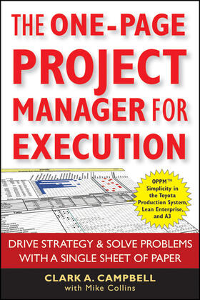 Campbell / Collins |  The One-Page Project Manager for Execution | Buch |  Sack Fachmedien