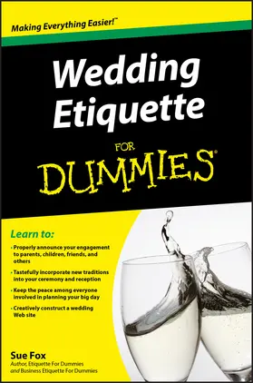 Fox |  Wedding Etiquette for Dummies | Buch |  Sack Fachmedien