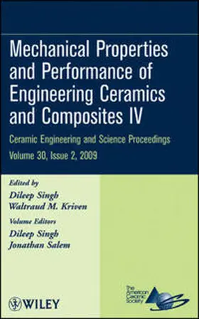 Singh / Kriven / Salem |  Mechanical Properties and Performance of Engineering Ceramics and Composites IV, Volume 30, Issue 2 | eBook | Sack Fachmedien