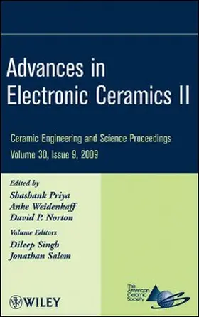 Priya / Weidenkaff / Norton |  Advances in Electronic Ceramics II, Volume 30, Issue 9 | eBook | Sack Fachmedien