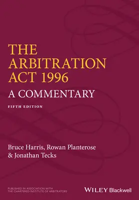 Harris / Planterose / Tecks |  The Arbitration ACT 1996 | Buch |  Sack Fachmedien