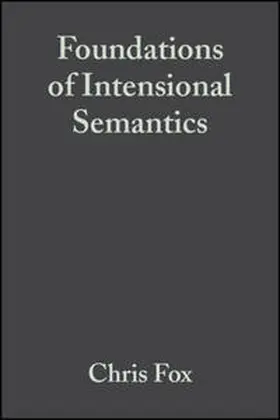 Fox / Lappin | Foundations of Intensional Semantics | E-Book | sack.de