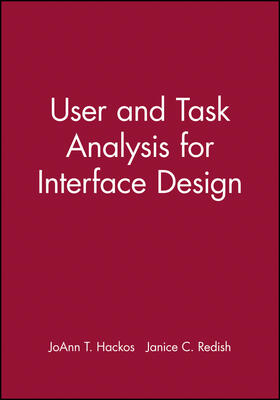 Hackos / Redish |  User and Task Analysis for Interface Design | Buch |  Sack Fachmedien