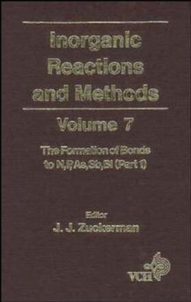 Zuckerman / Hagen |  Inorganic Reactions and Methods, the Formation of Bonds to N, P, As, Sb, Bi (Part 1) | Buch |  Sack Fachmedien