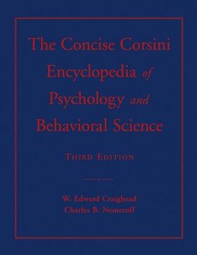Craighead / Nemeroff |  The Concise Corsini Encyclopedia of Psychology and Behavioral Science | Buch |  Sack Fachmedien