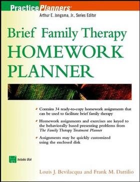 Bevilacqua / Dattilio |  Brief Family Therapy Homework Planner | Buch |  Sack Fachmedien