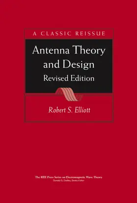 Elliott |  Antenna Theory & Design | Buch |  Sack Fachmedien