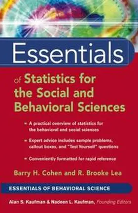 Cohen / Lea |  Essentials of Statistics for the Social and Behavioral Sciences | eBook | Sack Fachmedien