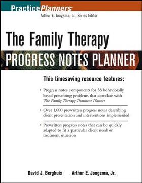 Berghuis / Jongsma |  The Family Therapy Progress Notes Planner | Buch |  Sack Fachmedien