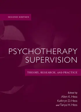 Hess |  Psychotherapy Supervision | Buch |  Sack Fachmedien