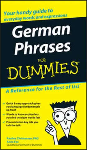 Christensen / Fox |  German Phrases For Dummies | eBook | Sack Fachmedien