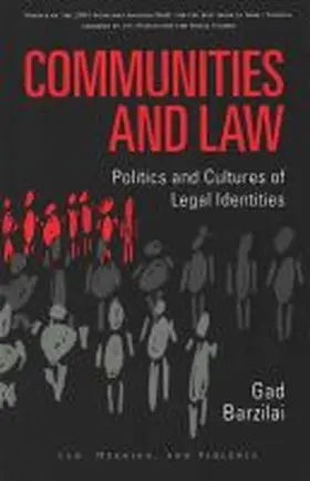 Barzilai |  Communities and Law | Buch |  Sack Fachmedien