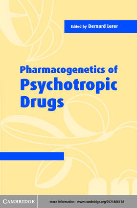 Lerer |  Pharmacogenetics of Psychotropic Drugs | eBook | Sack Fachmedien